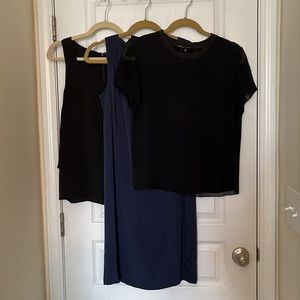 LOT 3 Theory Silk Tops Dress